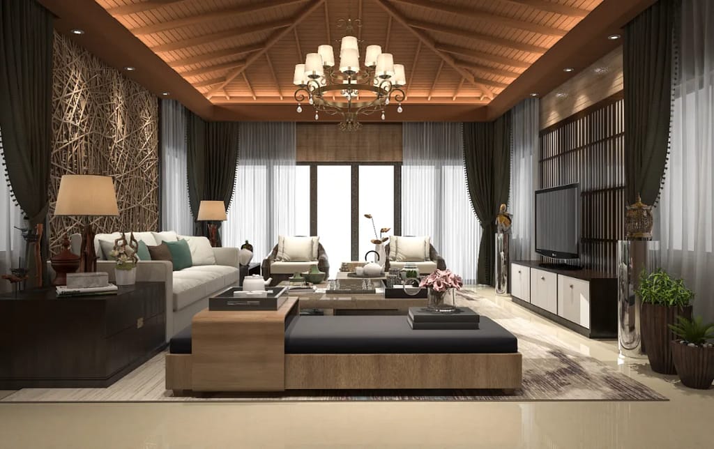 Living Room Exotic Interior Design Inspiration